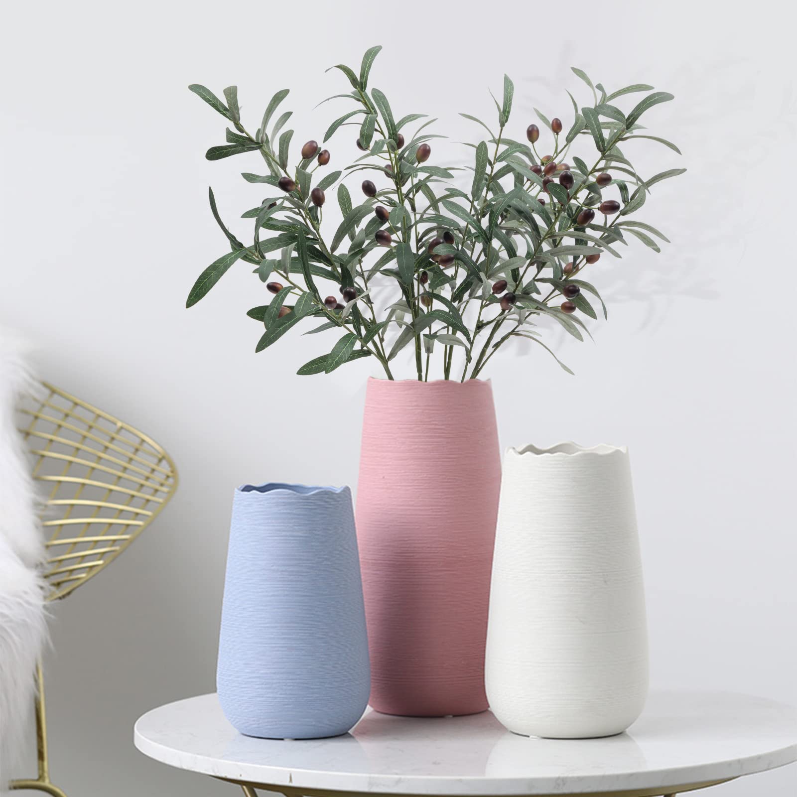 SHACOS 4 PCS Artificial Olive Branches with Olives and 8 Inches Trivets for Hot Dishes - Image 9