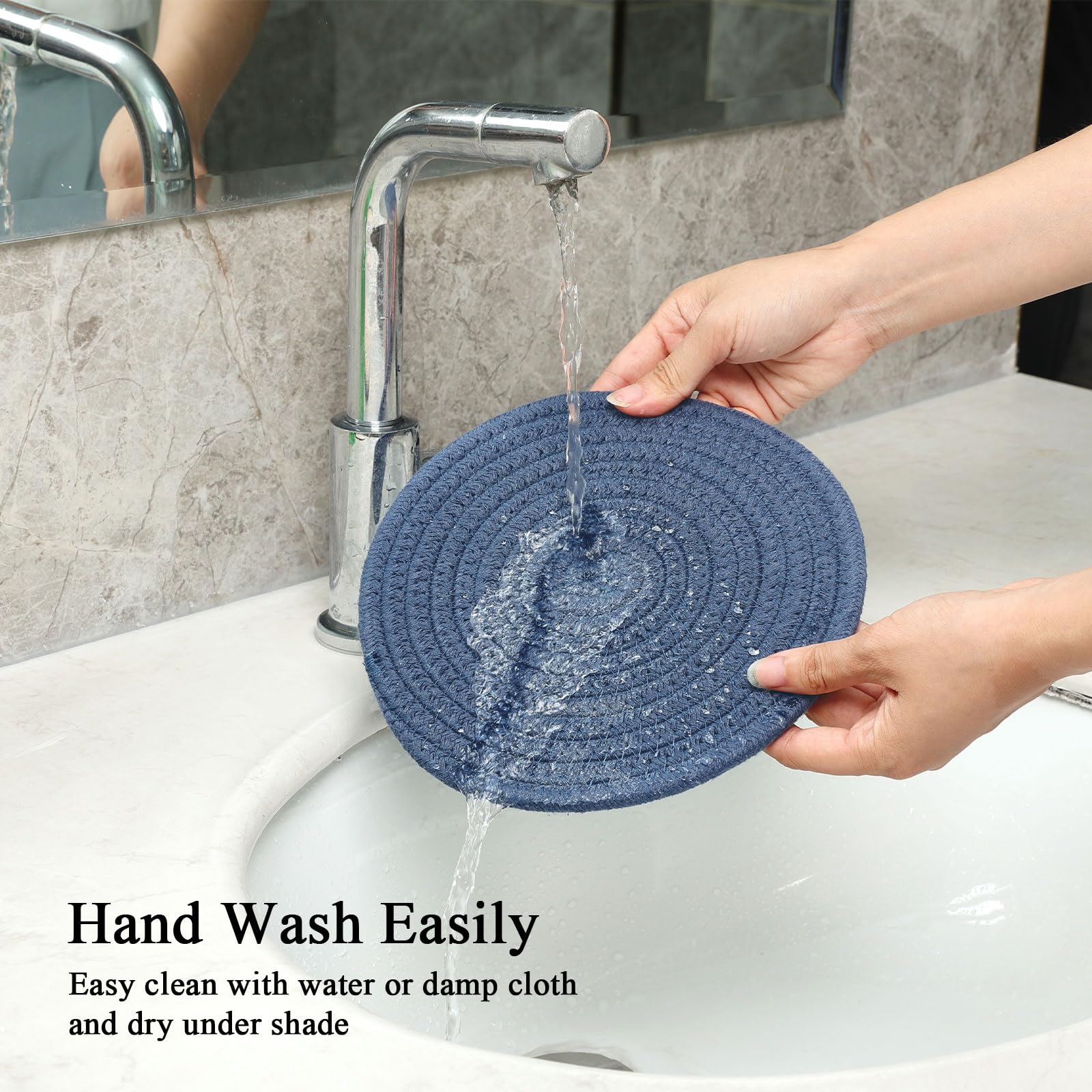 SHACOS 4 PCS Artificial Olive Branches with Olives and 8 Inches Trivets for Hot Dishes - Image 5