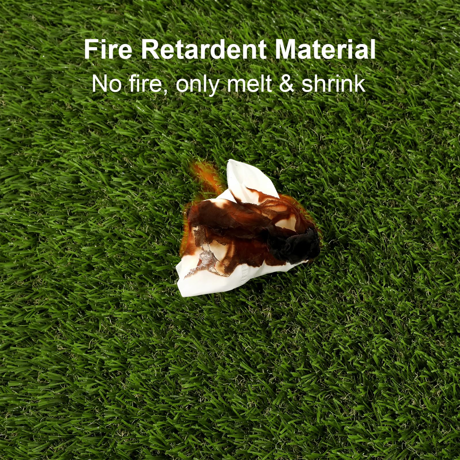 SHACOS Artificial Grass Pad for Dogs 20x25 inches Dog Pee Grass Potty Training Pads for Puppies Replacement Turf Reusable Dog Training Mat with Drainage Holes Outdoor Rug Patio Lawn Decoration - Image 8