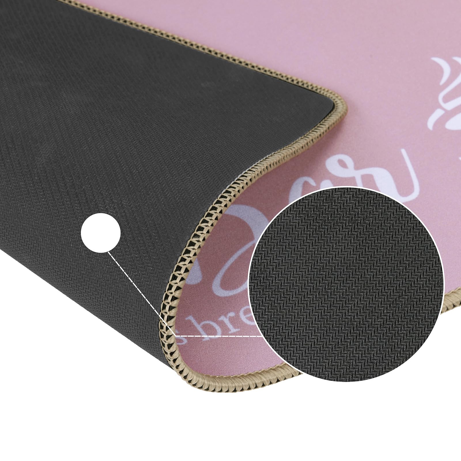 SHACOS Coffee Mat 2 Pack 12x19 Inch Absorbent Non Slip Rubber Bar Accessories Coffee Maker Mat for Countertop Dish Drying Mat Heat Resistant, Pink - Image 6